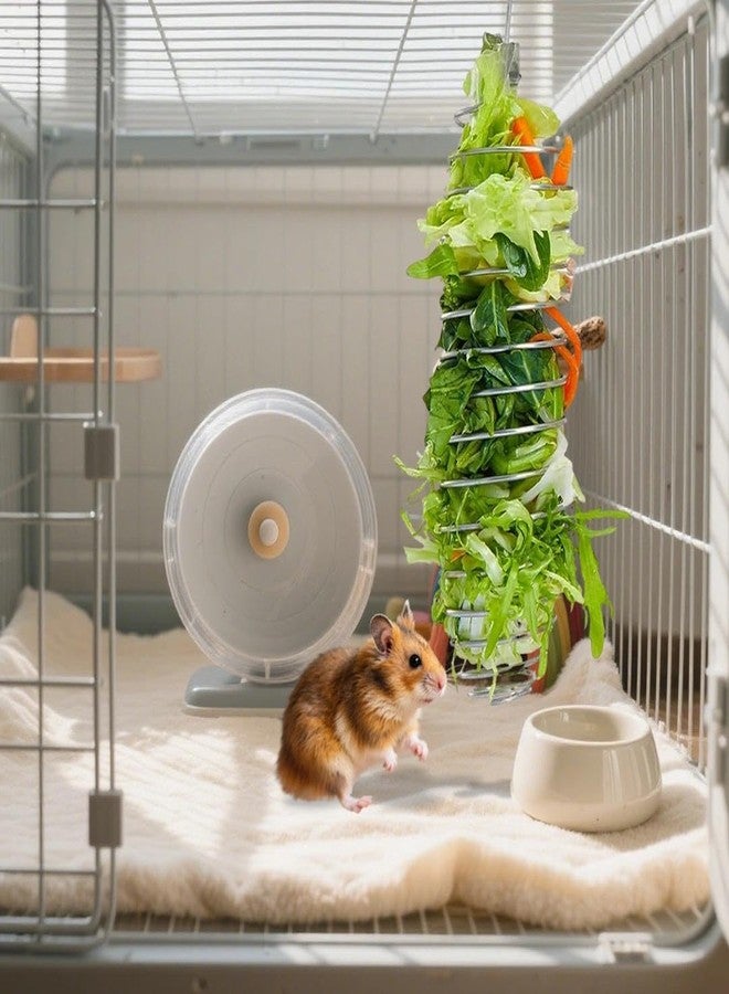 luchike 2Pcs Stainless Steel Rat Toys Rat Enrichment Toys Hamster Toy Hamster Cage Accessories Fancy Mice Cage Accessories Puzzle Toy Hanging Rodent Slow Feeder Bird Foraging for Parakeet - Image 5